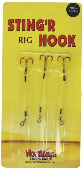 Northland Tackle Sht3-r Lethal Stinger Fishing Hook With 12lb Leader For Gamefish Catches Northland Tackle Sht3-r Lethal Stinger Fishing Hook With 12lb Leader For Gamefish Catches