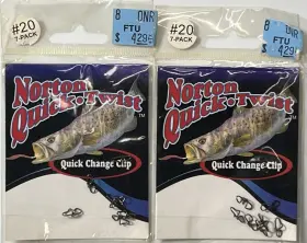 Norton Nqtc20-7 Lot Of 2 Quick Twist Change Clip #20 12 Lb. 7-pack