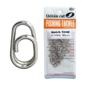 Ocean Cat 738426762102 Fast Snaps Clip Stainless Steel Power Clips On Fishing Connector Easy&q
