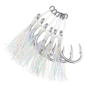 Ocean Cat 780887782311 Assist Hooks Wasp Glow Jigging Jigs Sizes 5/0-9/0 Slow/fast Fall Saltwater