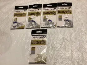 Ocean Cat 788537040804 Lot Of 5 New Packages Kat Dancingstinger Assist Butterfly Hooks 3/0 4/0 Ocean Cat 788537040804 Lot Of 5 New Packages Kat Dancingstinger Assist Butterfly Hooks 3/0 4/0