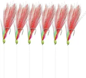 Oceancat 705169448747 Ocean Cat 10packs 6 Hook/set Bait Rigs Saltwater Fishing 1/0# Red