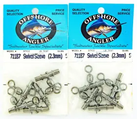 Offshore Angler 71187 Swivel Sleeves 2.3mm 10pc Lot Of 2pks 5ea Black Finish Offshore Angler 71187 Swivel Sleeves 2.3mm 10pc Lot Of 2pks 5ea Black Finish
