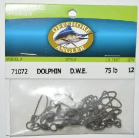 Offshore Angler 726439710722 D.w.e. Snap Swivels Dolphin Barrel 75lb 12 Per Pack Sampo