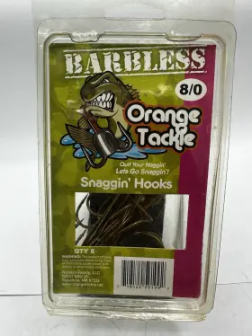 Orange Tackle 718122591992 8/0 Bbls8ct Snag Snagginft Hooks Bbls - 8 Cnt Barbless Orange Tackle 718122591992 8/0 Bbls8ct Snag Snagginft Hooks Bbls - 8 Cnt Barbless