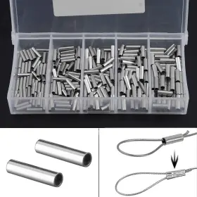 Origlam 313115996985 250pcs Single Barrel Crimp Sleeves Kit Copper Cop