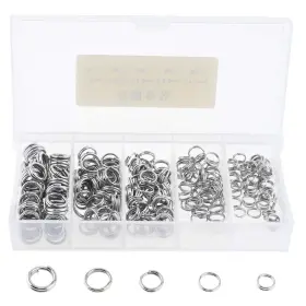 Origlam Abc787256 250pcs Multiple Sizes Round Stainless Small Medium Large Silver Origlam Abc787256 250pcs Multiple Sizes Round Stainless Small Medium Large Silver