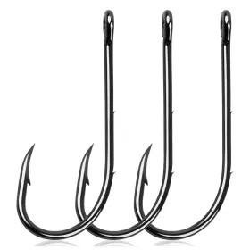 Orootl 740226079458 Baitholder Fishing Hooks 50pcs Barbed Holder Long Shank J Offset