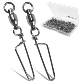 Orootl Jdys030-ball Snap-20pcs-5#-bl Fishing Swivel Snap 20pcs Ball Bearing Swivels With #5-120lb-20pcs Orootl Jdys030-ball Snap-20pcs-5#-bl Fishing Swivel Snap 20pcs Ball Bearing Swivels With #5-120lb-20pcs