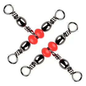 Orootl Jdys048-red Swivel-1-3# 3 Way Swivel Fishing Tackle 60pcs T Turn Three Swivels Black Nickel Orootl Jdys048-red Swivel-1-3# 3 Way Swivel Fishing Tackle 60pcs T Turn Three Swivels Black Nickel