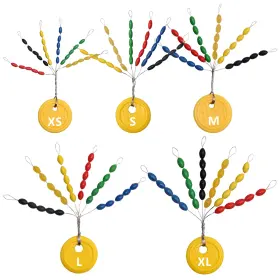 Orootl Jdys144-fishing 600pcs Bobber Stoppers For Fishing Line 30 In 1 Oval Floats Rubber Sto