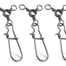 Orootl Jdys207-tri Snap-50pcs-1# 3 Way Snap Swivels Fishing Tackle 50pcs Three Swivel With Duo Lock S Orootl Jdys207-tri Snap-50pcs-1# 3 Way Snap Swivels Fishing Tackle 50pcs Three Swivel With Duo Lock S