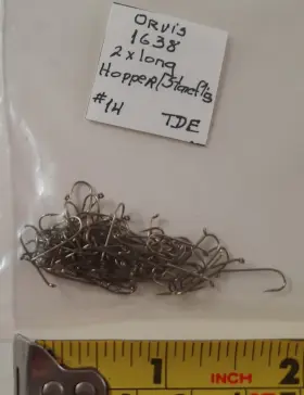 Orvis 1638 81 #1638 Size 14 Hooks Hopper Nymph Dry Fly Tying Code 41 Orvis 1638 81 #1638 Size 14 Hooks Hopper Nymph Dry Fly Tying Code 41