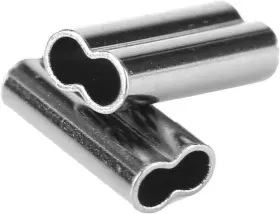 Oukens Oukensquk6s7aho0-06 Fishing Sleeves 100pcs 6 Sizes Double Barrel Crimp Line Wire