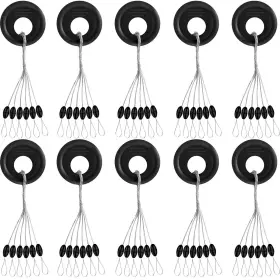 Outus 909071288036 1200 Pieces Fishing Rubber Bobber Beads Stopper 6 In 1 Float Sinker Sto Outus 909071288036 1200 Pieces Fishing Rubber Bobber Beads Stopper 6 In 1 Float Sinker Sto