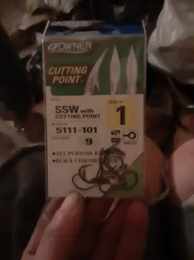 Owner 054831002207 Ssw With Cutting Point Hook Size 1 Owner 054831002207 Ssw With Cutting Point Hook Size 1