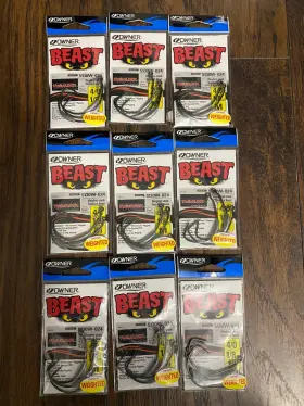 Owner 054831010196 Beast Twistlock 4/0 - 1/8oz 5130w-024 Lot Of 9 All New Owner 054831010196 Beast Twistlock 4/0 - 1/8oz 5130w-024 Lot Of 9 All New