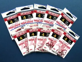Owner 054831094431 10 Packs Drop Shot Mosquito Hook 5177-073 Size 4 Super Needle Point Pc