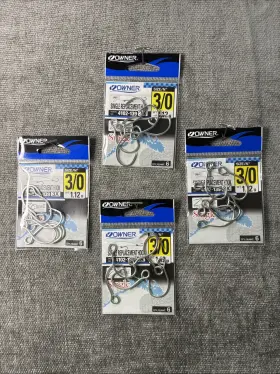 Owner 4102-139 Lot Of 24 Hooks 3/0 Single Replacement O-4 Owner 4102-139 Lot Of 24 Hooks 3/0 Single Replacement O-4