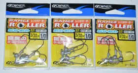 Owner 4157-701 3 Packs Range Roller 1/0 Hook Hover Strolling Jig Head 3/32oz