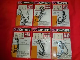 Owner 5101-121 Offset Shank Worm Hooks - Size 2/0 6 Packs Total Owner 5101-121 Offset Shank Worm Hooks - Size 2/0 6 Packs Total