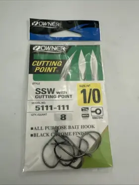 Owner 5111-111 Cutting Point 1/0 Pack Of 8 Owner 5111-111 Cutting Point 1/0 Pack Of 8