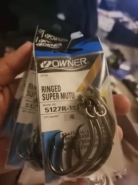 Owner 5127r-191 Super Mutu Ringed Circle Hook - Size 9/0 4packs Total 16hooks