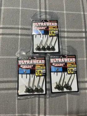 Owner 5151gp-024 Ultra Head Shaky Stickbait 3/0 Hook 1/8oz 4156gp-023 Twistlock Keeper