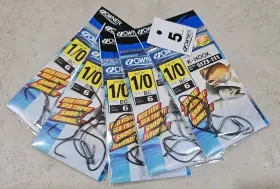 Owner 5173-111 K-hook Kahle Extra Wide Gap Hook Super Needle Point Size 1/0 30ct Owner 5173-111 K-hook Kahle Extra Wide Gap Hook Super Needle Point Size 1/0 30ct