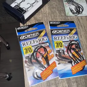 Owner 5174rr-171 Reef And Rig Fishing Hook #7/0 Black Chrome 6 Per Pack Owner 5174rr-171 Reef And Rig Fishing Hook #7/0 Black Chrome 6 Per Pack
