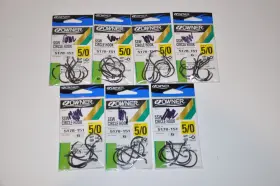 Owner 5178-161 5178-151 # 5/0 Ssw Saltwater Up Eye Circle Hooks 5ct 7 Packs