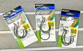 Owner 5178-201 Hooks Ssw Circle Hook 10/0 3-packs Lot Of 3