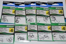 Owner 5185-051 50 Packs Mosquito Circle Hook Size 6 Black Chrome Finish