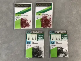Owner 5311-151 Lot Of 4 Packages Ssw Hooks 1/0 & 2/0 Red 4/0 And 5/0 Black New 137 Owner 5311-151 Lot Of 4 Packages Ssw Hooks 1/0 & 2/0 Red 4/0 And 5/0 Black New 137
