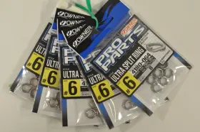 Owner American 4180-064 Five 5 Packs Ultra Split Rings-size #6-150# Test -model - Japan