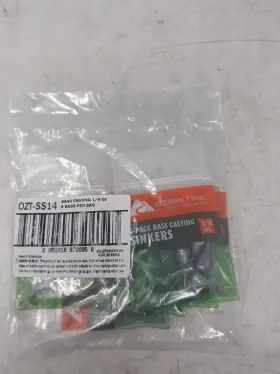 Ozark Trail 089186720056 Ozt-ss14 Bass Casting Sinkers 1/4 Oz 6 Bags Lot Of 30