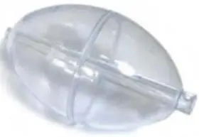 P-line / G/pucci & Sons 015789114107 1-1/2 Inch Clear Spin Floats 12 P-line / G/pucci & Sons 015789114107 1-1/2 Inch Clear Spin Floats 12