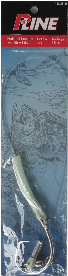 P-line Pahr150500ho P-line 15/0-500 Alaska Halibut Rig 500lb 15/0 With Glow Skirt