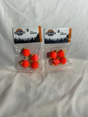 Path & Stream Pa-8721 2 Pks And 8pc - 1 Inch Spring Round Mini Foam Float Fishing Bobber Tx