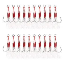 Patikil Ptf240324tt000357 Double Fishing Assist Hooks Kit 20 Pcs Glow Jigging Hook Slow Fast Fall Jigs Patikil Ptf240324tt000357 Double Fishing Assist Hooks Kit 20 Pcs Glow Jigging Hook Slow Fast Fall Jigs
