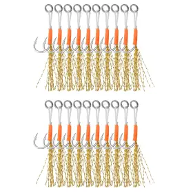 Patikil Ptf240324tt000415 Fishing Assist Hook Kit Glow Jigging For Slow Fast Fall Jigs Vertical Patikil Ptf240324tt000415 Fishing Assist Hook Kit Glow Jigging For Slow Fast Fall Jigs Vertical