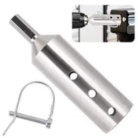 Penitue 1098873 Heavy Duty Trailer Jack Drill Adapter For 1 Inch Drive Shaft Stainless Steel Penitue 1098873 Heavy Duty Trailer Jack Drill Adapter For 1 Inch Drive Shaft Stainless Steel