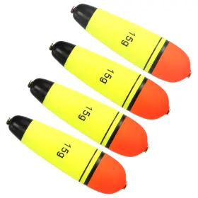 Peroup 601968513696 4pcs 0.5oz Fishing Slip Bobber Yellow Eva Float