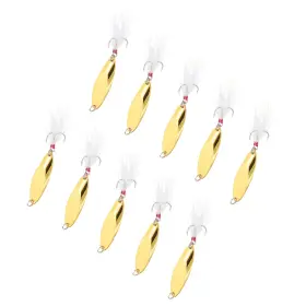 Peroup 609044660739 10 X Fishing Spoons 1/2oz Lures Casting Spoon Treble Hooks Jigs Peroup 609044660739 10 X Fishing Spoons 1/2oz Lures Casting Spoon Treble Hooks Jigs