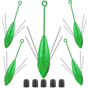 Pfeibk Zl897 5 Pcs Sputnik Sinkers Surf Fishing Weights Lead For