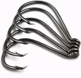 Phecda Profly 799460238985 100pcs Size 4# 6/0 Offset Point Octopus Hook With Closed Eye Black High Carbo Phecda Profly 799460238985 100pcs Size 4# 6/0 Offset Point Octopus Hook With Closed Eye Black High Carbo