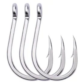 Proberos Sj41n11g0 20 Fishing Hooks Extra Strong Stainless High Carbon Steel Jigging Jigs Big Large