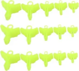 Puryupearl 725670892839 100 Pcs Yellow Fishing Treble Hook Covers Bonnets Safety Puryupearl 725670892839 100 Pcs Yellow Fishing Treble Hook Covers Bonnets Safety