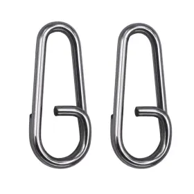 Qishuo N-ty-b-l-50 Swivel Stainless Fishing Snap Freshwater High Strength Swivels Saltwater