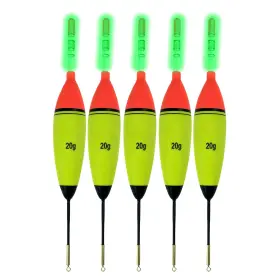 Qualyqualy 712217067133 Lighted Fishing Slip Bobber 4-5pcs Wood/eva Fish Float 8-10pcs Glow Sticks